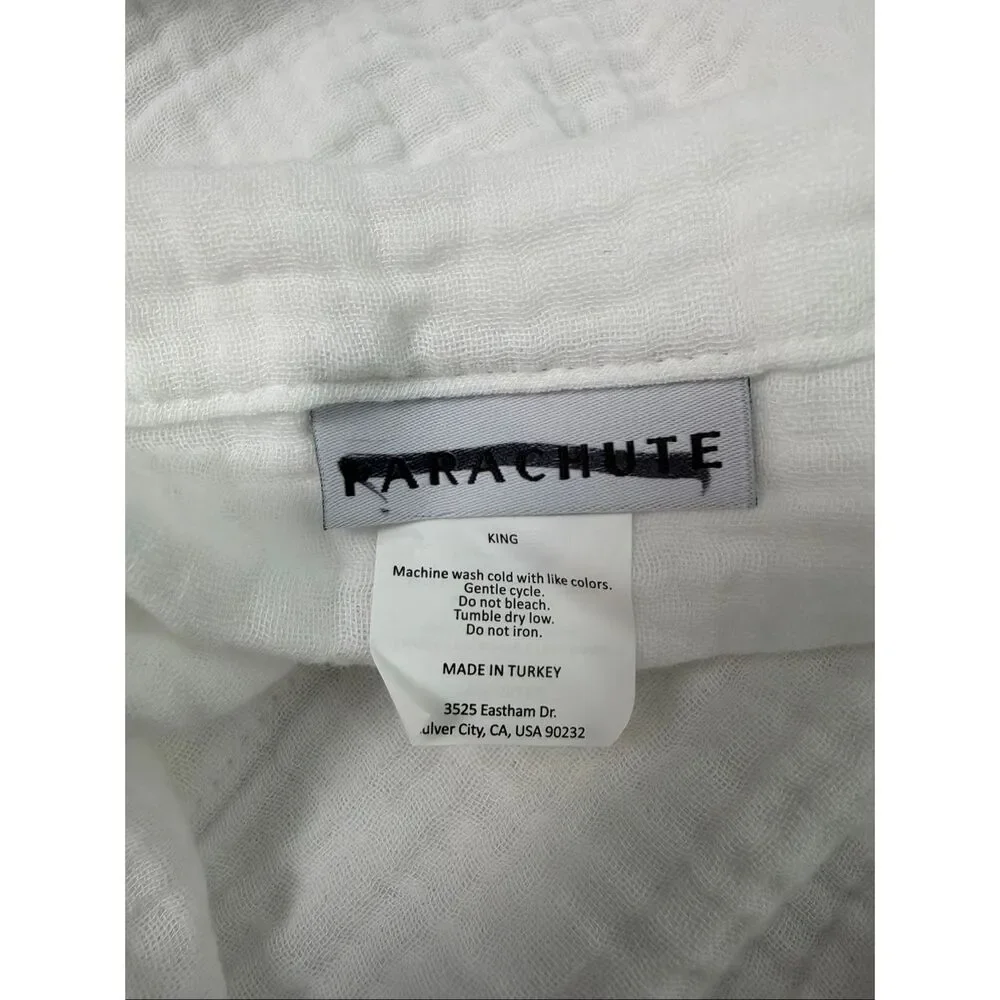 Parachute Organic Cotton White Gauze King Sham